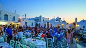 The old traditional port of the island which is the most popular town of Paros