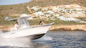 Video for Full Day Powerboat Cruise from Naxos to Any Destination Nearby with a Skipper