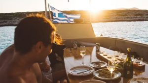 Gallery photo 4 for Romantic Sunset Dinner Cruise on a Traditional Boat from Aliki, Paros