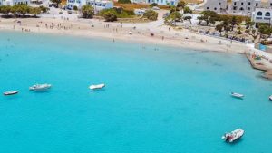 Visit beaches at the south part of Naxos