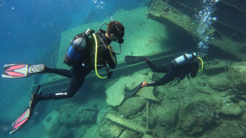 Explore amazing diving sites around Paros