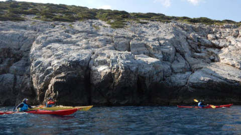 The rock formations of the north coastline