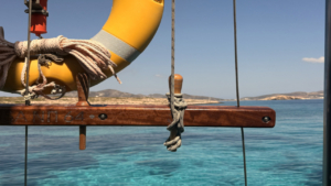 Enjoy peaceful moments aboard a classic wooden sailing boat