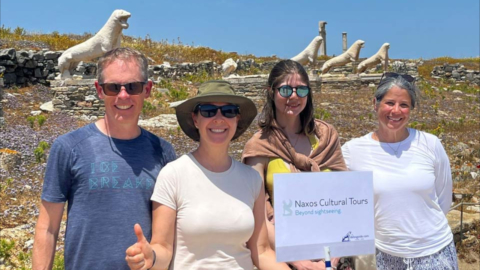 Admire legendary stone guardians watching over the island