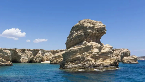 Rocky formations in Koufonissia islands