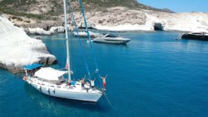 Video for Explore West Milos from Adamas port on a catamaran