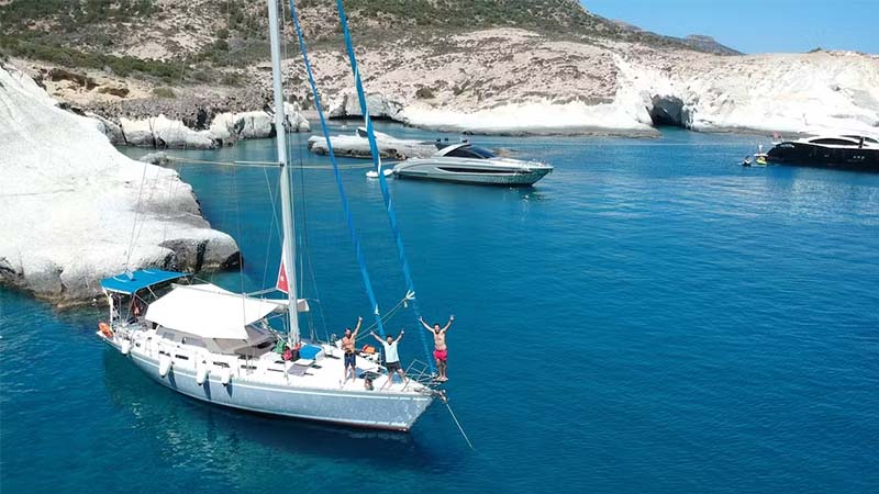 Main photo for Sailing Cruise from Adamas, Milos. Explore the West Milos Beaches with a 55' Sailing Yacht