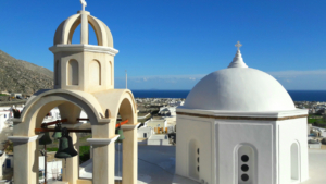 Amazing views to the Aegean and the caldera