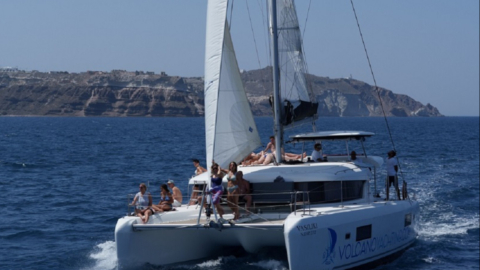 Relax on deck with a glass of chilled local wine