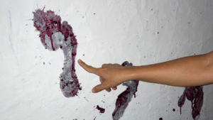 Leave your footprint on the wall!