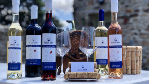 White, rose and red wine varieties