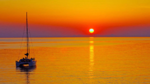 Bask in the Warmth of a Fiery Golden Sunset