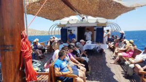 Gallery photo 2 for Day Trip from Mykonos to Rhenia and Delos on a Traditional Boat