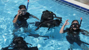 First breath underwater
