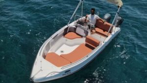 Main photo for Rental Motor Boat in Santorini for 2 Hours. License Free.