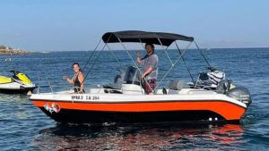 Video for Licence - Free Boat Rental in Saint George Beach Santorini for 4 Hours