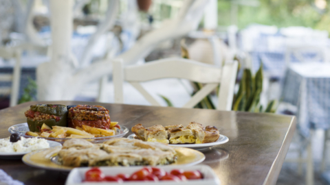 Sit at the family table and enjoy your meal