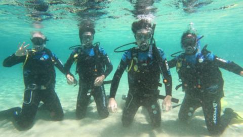 Explore crystal clear waters and gorgeous caves