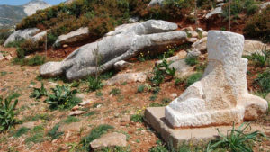 The  ancient marble statue of Kori of Farangi