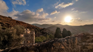 Kalamitsia, a peaceful village on Naxos with traditional cycladic architecture