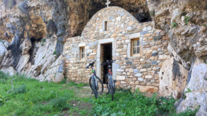 Mary Virgin of the Cave Chapel, a unique 17th-Century site carved into the Naxos landscape