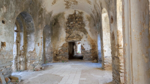 The 17th-Century Kaloritsa Monastery, surrounded by natural beauty and peaceful atmosphere