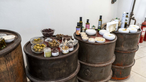 Sample locally made olive oil and savor its richness