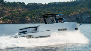 Evening sky illuminating the Cycladic beauty with a gentle glow