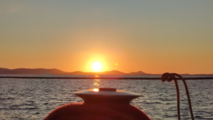 Video for Private 3-Hour Sunset Cruise around Naxos with a Stop for Swimming, Wine, Snacks & Fresh Fruit Salad