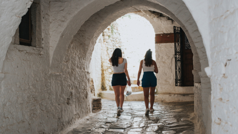 Discover the beautiful shops and galleries in Halki village