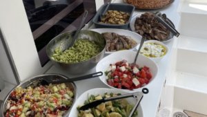 Savor a chef-prepared meal surrounded by nothing but the sea and sky