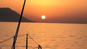 Feel the romance as the sun sets beyond the waves