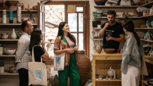 The traditional potttery workshop in Damalas