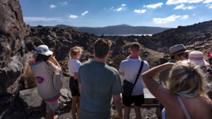 Walk on the volcano with your group