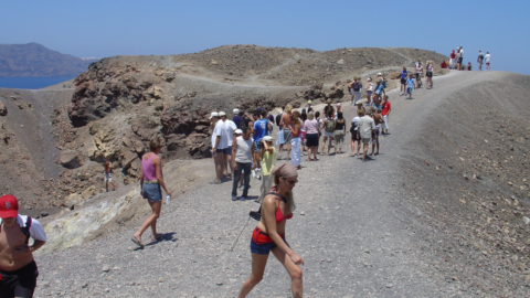 Walk on the amazing crater path with your friends or family