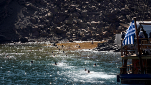 Swim in the hot springs and enjoy the water's healing qualities