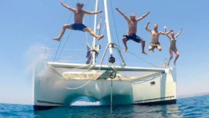 Full-Day Catamaran Cruise from Naxos to Koufonisi. Beaches, Caves & Greek Lunch photo