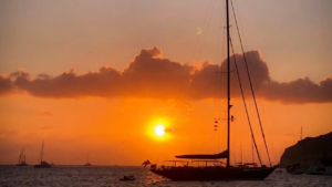 Sail into the sunset with only silence and scenery as company