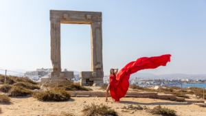 Bring color to the island's whitewashed charm