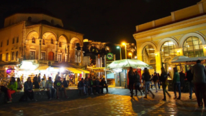 Monastiraki Metro station is a popular meeting place