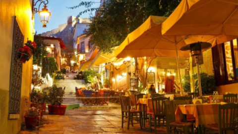 The Plaka area is full of traditional tavernas