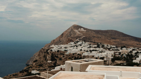 Capture panoramic views of untouched Cycladic landscapes