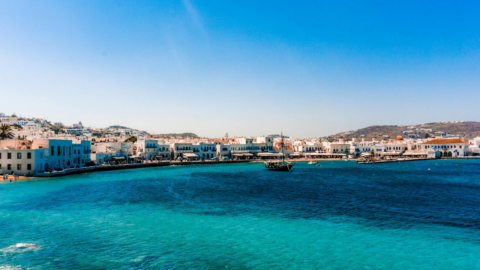 Enjoy swim stops at Psarou, Paradise, Paraga, Elia, and Kalo Livadi beaches