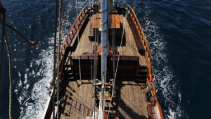 Νιώστε το αεράκι στο κατάστρωμα καθώς πλέετε κατά μήκος της ακτής