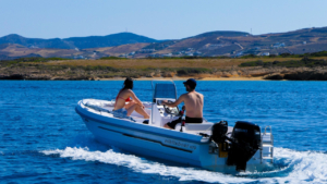 Paros License-Free Boat Rental. Explore the Coast of Paros for 4 or 8 hours photo