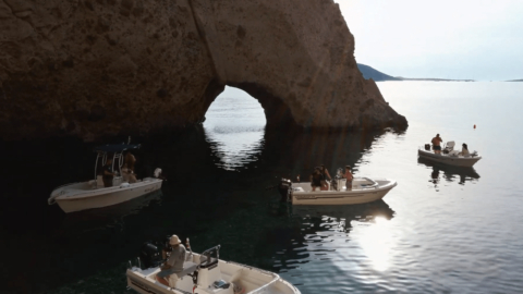 Explore remote beaches and sea caves