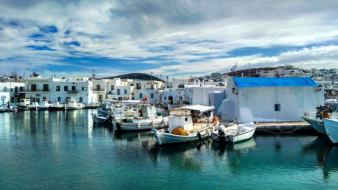 The picturesque port at Naoussa