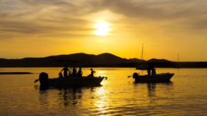 Capture golden hour moments on a sunset cruise