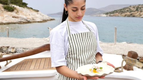 Mrs. Popi is the experienced chef on board
