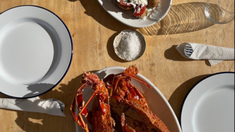 Sea food and locally sourced salt